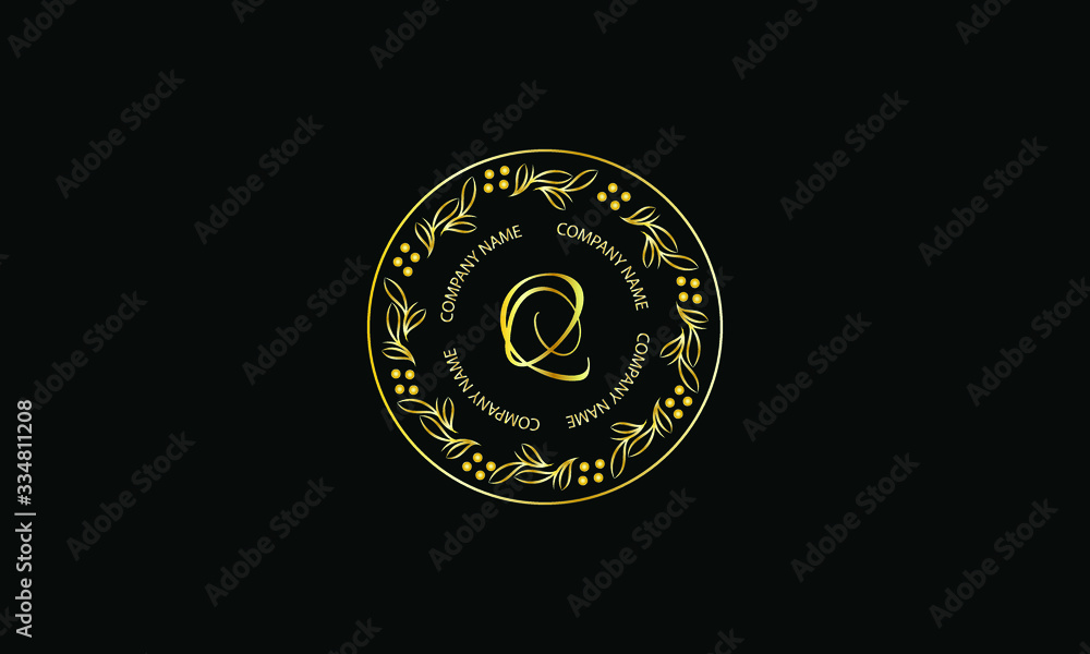 Elegant round shape monogram with letter Q. Exquisite calligraphic logo design business sign, restaurant, royalty, boutique, cafe, hotel. Elegant round shape monogram with letter Q. Exquisite calligraphic logo design business sign, restaurant, royalty, boutique, cafe, hotel.