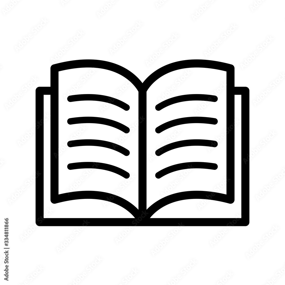 book icon, open book icon in trendy flat style book icon, open book icon in trendy flat style