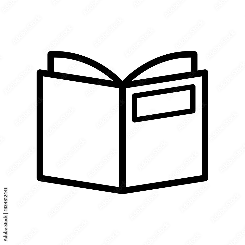 book icon, open book icon in trendy flat style book icon, open book icon in trendy flat style
