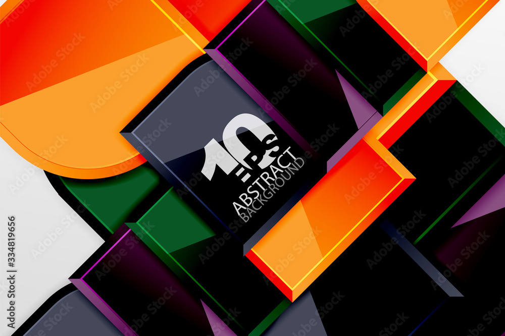 Glossy glass squares with round elements geometric composition. Abstract geometric background with 3d effect composition For Wallpaper, Banner, Background, Card, Book Illustration, landing page Glossy glass squares with round elements geometric composition. Abstract geometric background with 3d effect composition For Wallpaper, Banner, Background, Card, Book Illustration, landing page