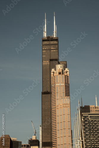 Willis tower behind the 311 South Wacker Drive photo