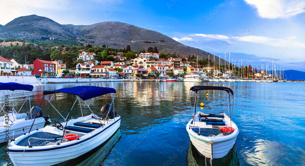 Beautiful places of Greece, Ionian Island Kefalonia (Cefalonia). picturesque village Agia Efimia