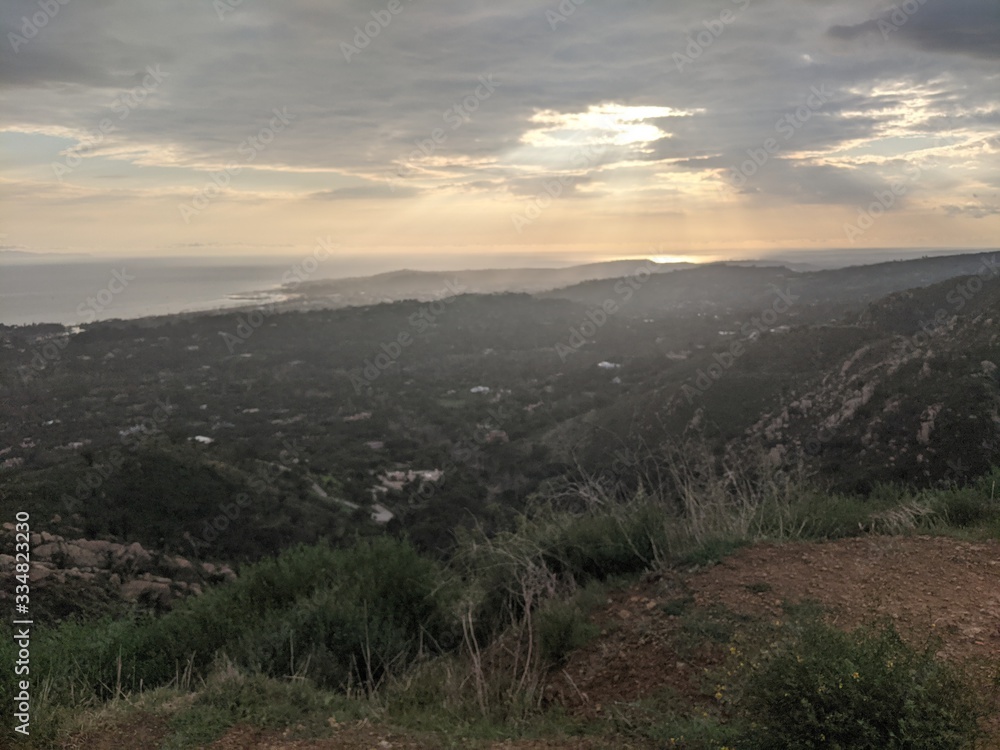 Fototapeta premium sunset in the mountains