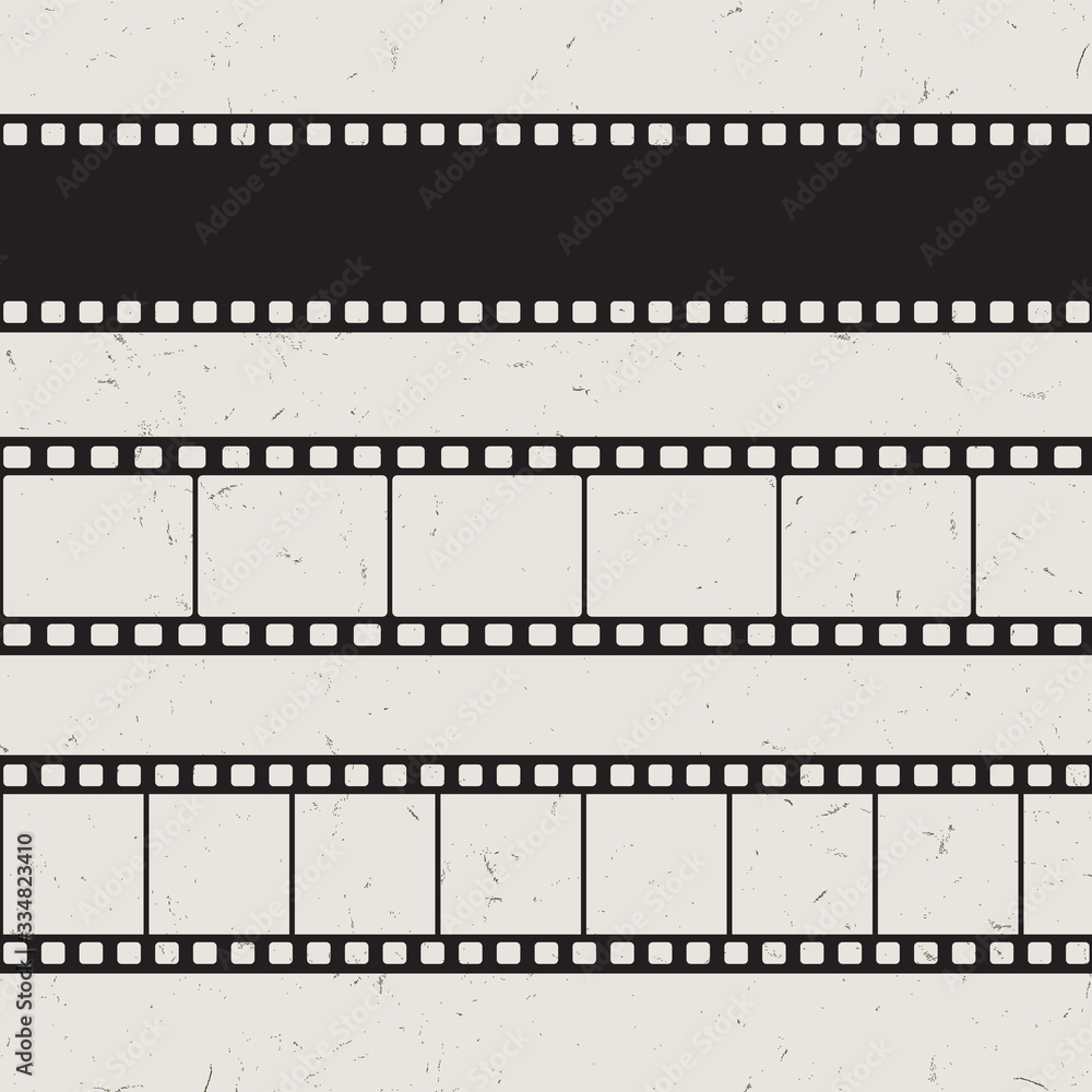 Vector old 35mm film strip illustration on shabby background Vector old 35mm film strip illustration on shabby background