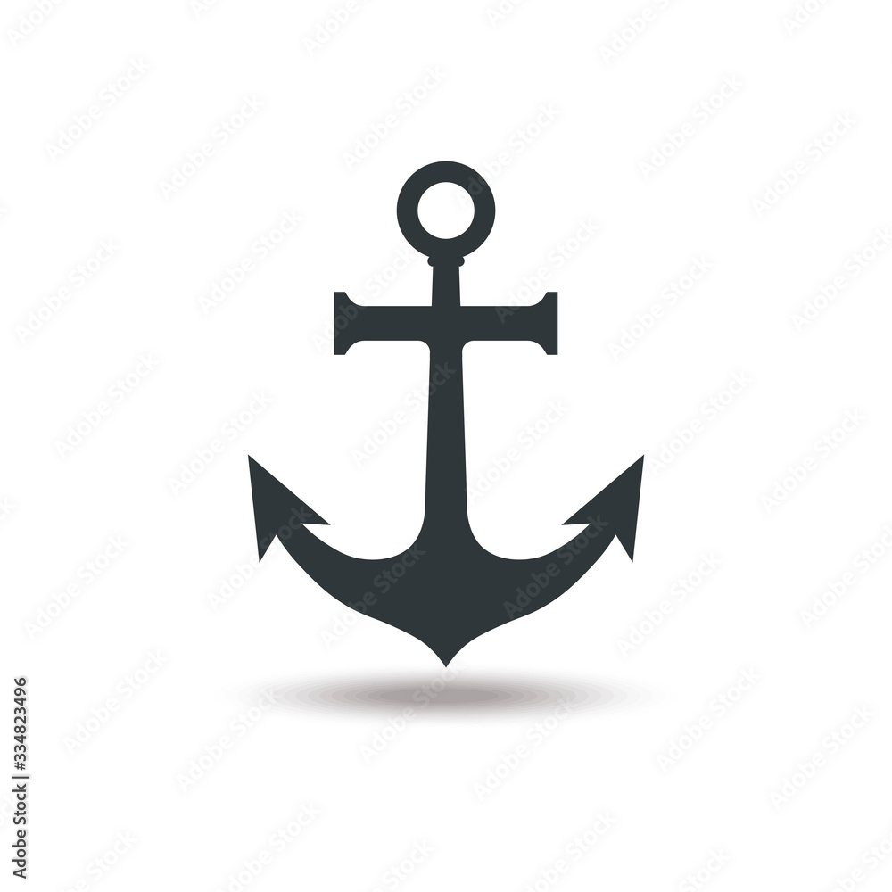 anchor icon vector logo template anchor icon vector logo template
