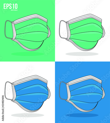 Coronavirus. Medical mask. Antiviral medical mask