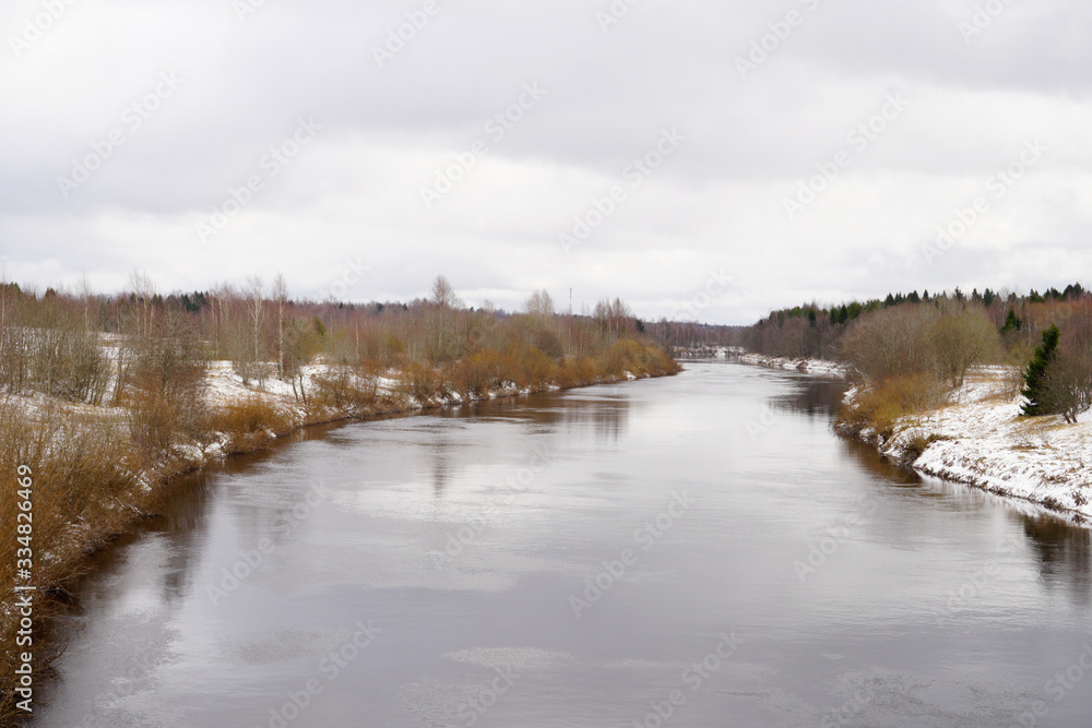  Svir river in the northwestern part of Russia