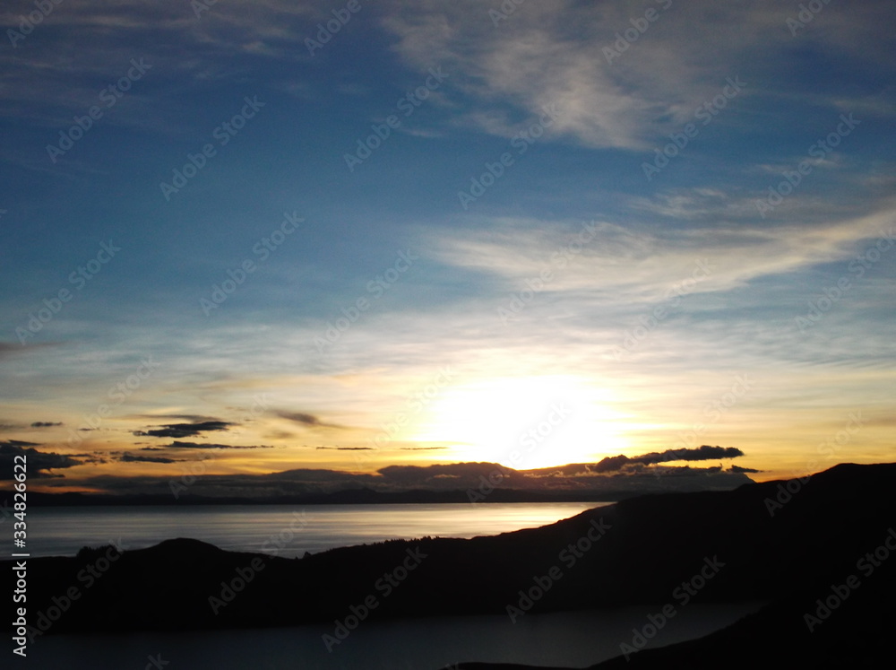 Sunset from a mountain