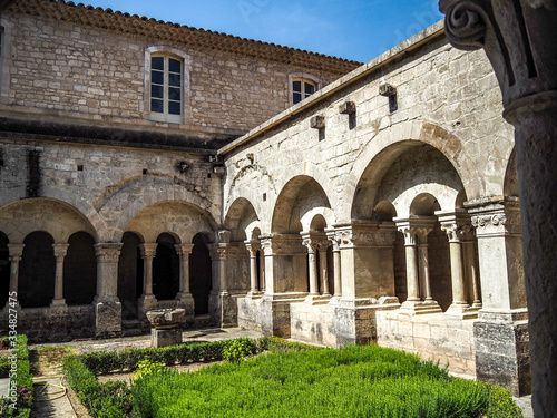 Cloisters of Cistercian Abbaye de Senanque near Gordes  France
