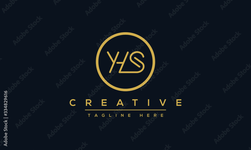 YHS Logo Design Template Vector monogram. Modern letters YHS. YHS Logo Design Template Vector monogram. Modern letters YHS.