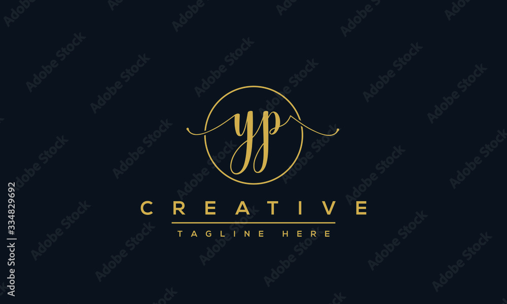 YP Logo Design Template Vector monogram. Modern letters YP. YP Logo Design Template Vector monogram. Modern letters YP.