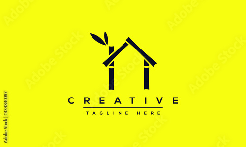 Bamboo House Logo Design. 