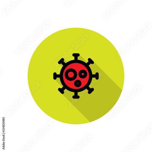 coronavirus line icon, vector illustration