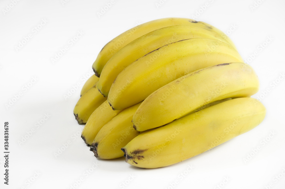 Set of ecological bananas from the Canary Islands Spain.