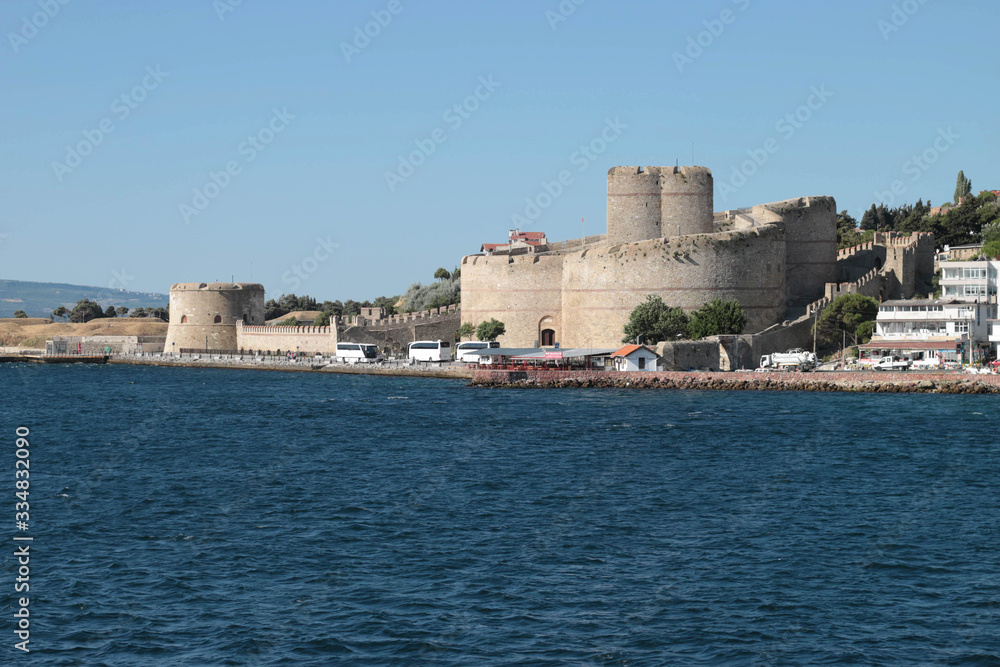 Canakkale, Turkey - 28 
July 2019: Kilitbahir Castle in Canakkale City of Turkey
