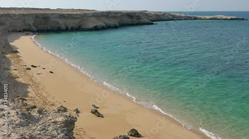 Wallpaper Mural Aerial of tranquil sea waters hitting on an exotic beautiful remote empty beach Torontodigital.ca