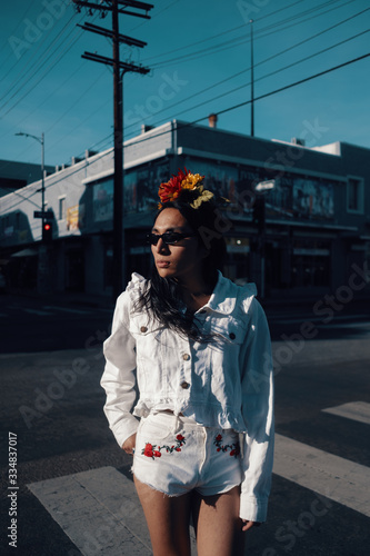 Frida Kahlo inspired street portrait  photo