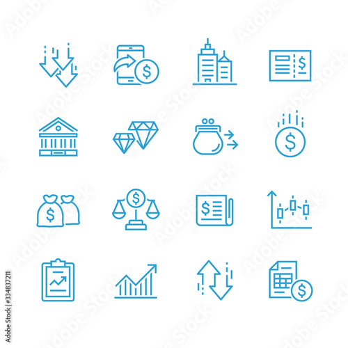 Business and finance web icon set