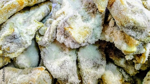 Pork bones cured with salt