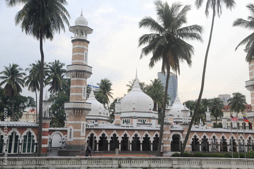 Masjid Jamek Mosque in Kuala Lumpur, Malaysia