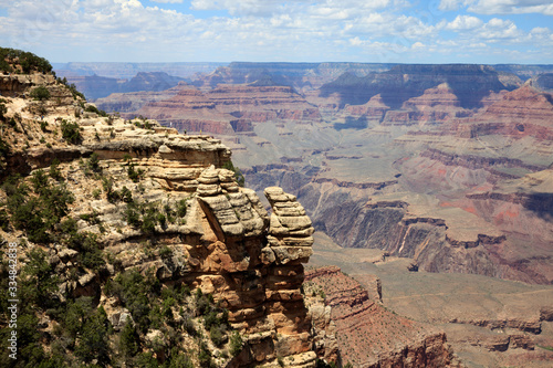 Arizona / USA - August 01, 2015: South Rim Grand Canyon landscape, Arizona, USA