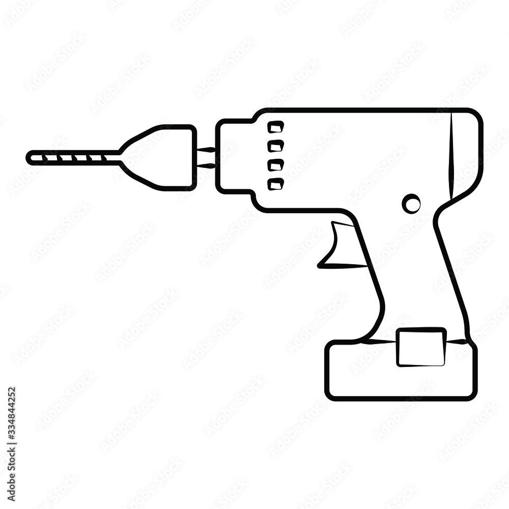 hand drill icon vector illustration hand drill icon vector illustration