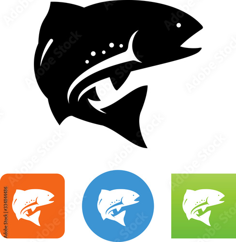 Rainbow Trout Fly Fishing Icon