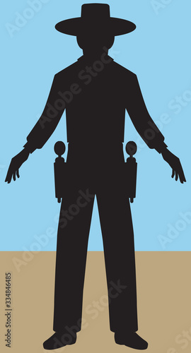 Gunslinger in Silhouette