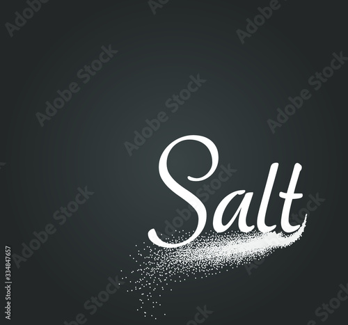Isolated salt shaker with a dark background