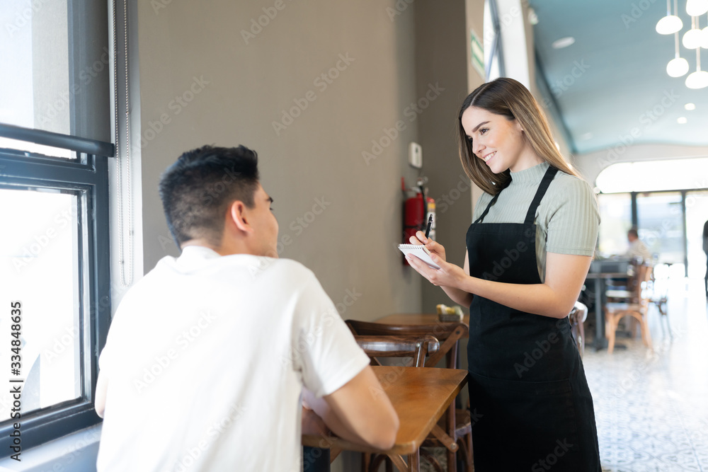 Serving customers with a smile Serving customers with a smile