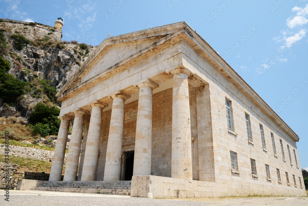 Temple of Artemis, Corfu. GREECE.