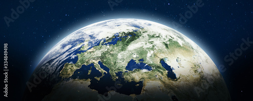 Fototapeta Naklejka Na Ścianę i Meble -  Planet Earth panoramic