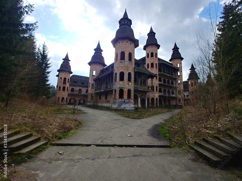Castle in Lapalice (Kaszuby, Poland)