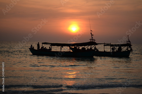 Sunset at the Gulf of Thailand
