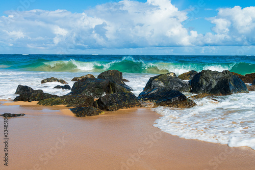 Waves Crashing on the Rocks 