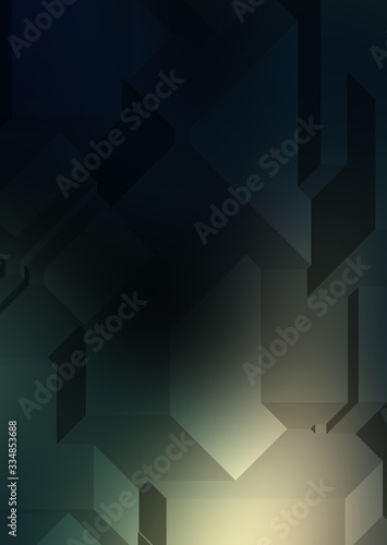 Polygonal background. Colorful wallpaper with geometric design. Digital 3d illustration. © Hybrid Graphics