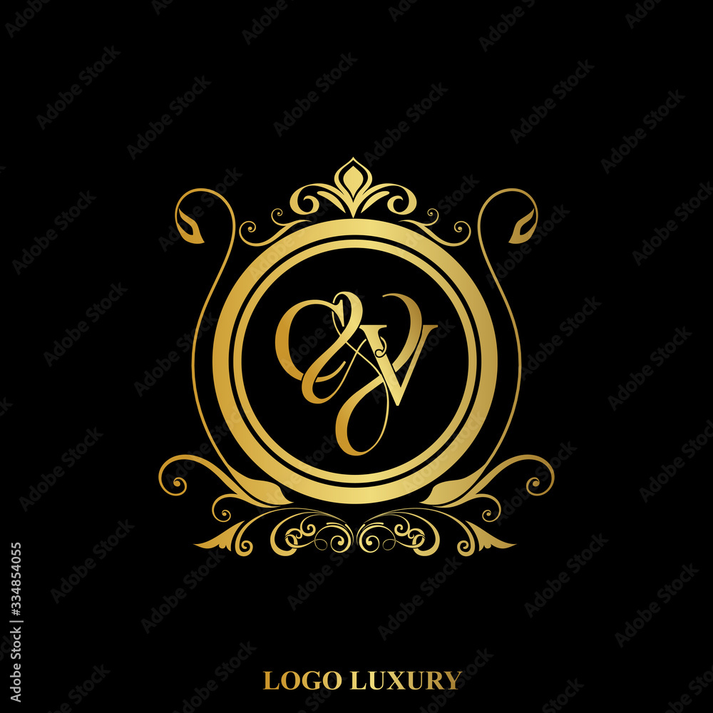 C & V / CV logo initial vector mark. Initial letter C and V CV logo ...