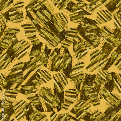 Creative seamless pattern with beautiful bright abstract striped spots. Color...