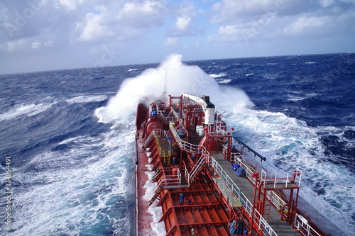 Tanker in bad weather / storm