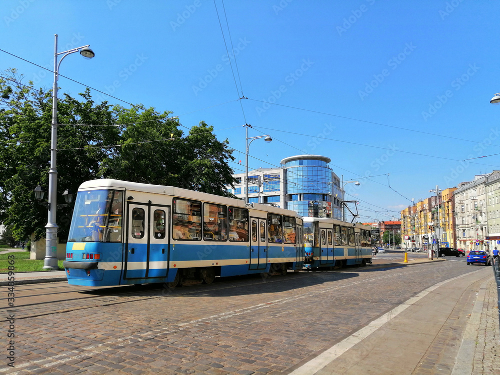 Konstal trams in Wroclaw