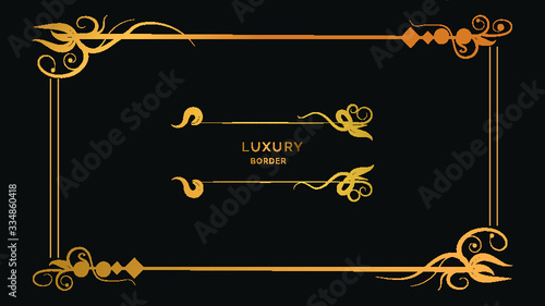 luxury ornaments border design 