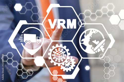 Tableau sur toile VRM Vendor Relationship Management Business Supplier Logistics Strategy Concept