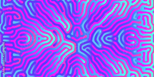 Reaction-Diffusion vector pattern, psychedelic surreal biological shapes. 