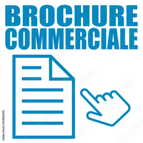 Logo brochure commerciale.