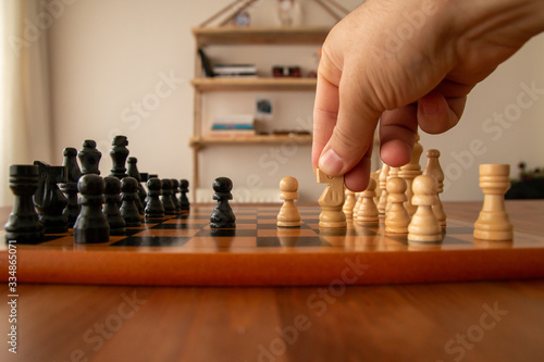  boring at home and playing chess alone