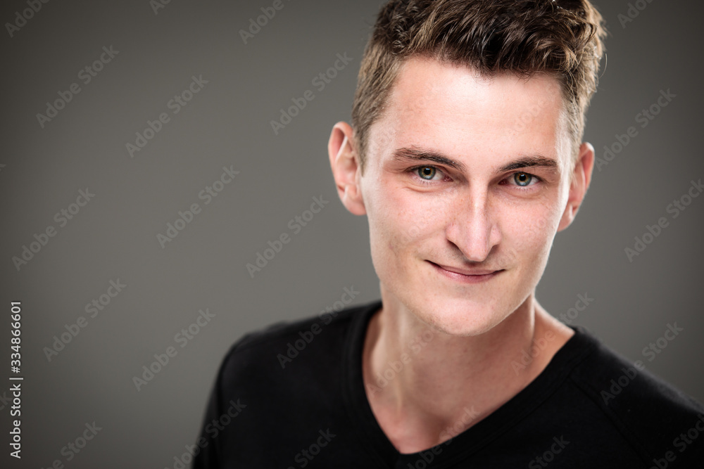 Fototapeta premium Portrait of a Handsome young man