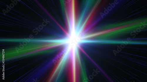 Fototapeta Naklejka Na Ścianę i Meble -  abstract star burst flash laser beam illustration