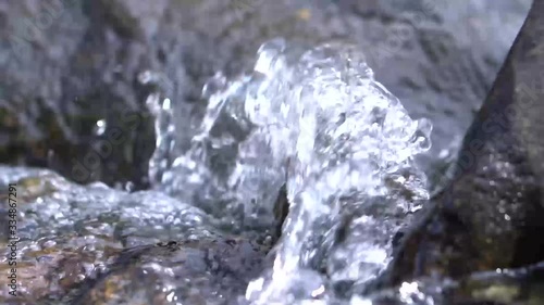  water fast descending from the waterfall with branch engraved sony 7sII 1920x1080 at 120FPS photo