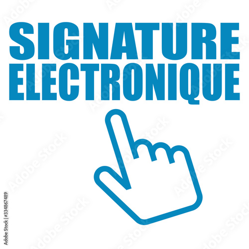 Logo signature électronique.