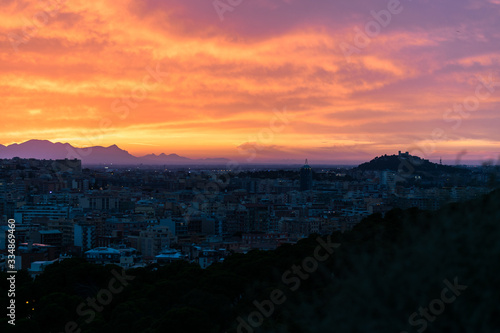 Summer sunset over Cagliari © Maria
